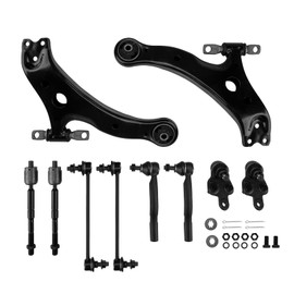 KAX Front Upper Lower Control Arm w/Ball Joint & Sway Bar Links & Outer Tie Rods Suspension Kit for Toyota Camry 2002 2003, Fit for Lexus ES300 2002 2003 K642725 K642726 10pcs