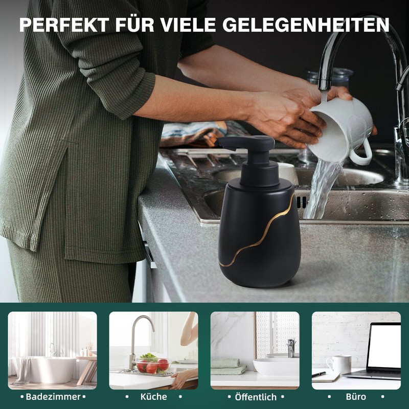 BosilunLife Automatic Electric Soap Dispenser with Sensor, No Touch Sensor,