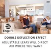 Engera Adjustable Double Deflection HVAC Air Register-Supply Air Diffuser Air
