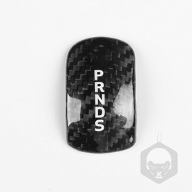 UOADA Black Gear Shift Head Knob Cover Compatible with Ford Mustang 2014 2015 2016 2017 2018 Hard Carbon Fiber. (Black)