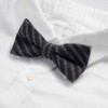 Wedding Style TC-0000 Bow Tie & Chief Set, grey |