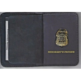 Police-Style Sergeant's Father Random Numbered Mini Wallet