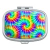 Tie Dye Pattern Rectangle Pill Case Trinket Gift Box