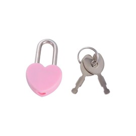 20PCS Mini Heart Shaped Locks with Keys, Plastic Mini Padlock with Keys, Diary Book Lock Mini Keyed Padlock for Suitcases Luggage Jewelry Boxes