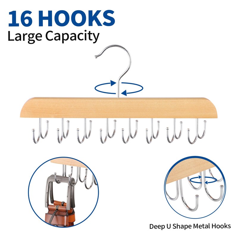 ELONG HOME Belt Hanger for Closet, 2 Pack Closet Organizers