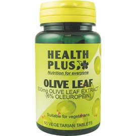 Health Plus Olive Leaf 500mg Antioxidant Plant Supplement - 60 Tablets