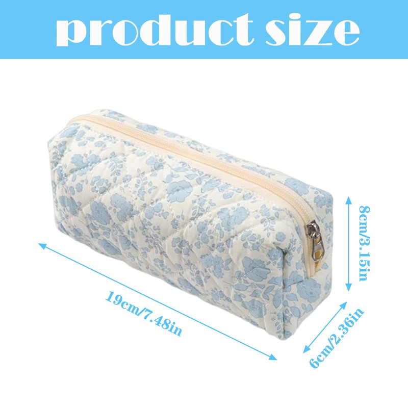 Floral Pencil Case, Cute Coquette Pencil Case Floral with Orchid