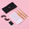 POCMKO High Precision Lash Tweezers Set, 3 PCS Eyelash Extension