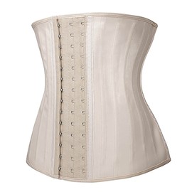 YIANNA Waist Trainer Women Latex 25 Steel Boned Corset Tummy Control Body Shaper Cincher Shapewear For Sport Girdle Beige L 1210