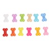 1000Pcs Dog Bone Buttons Bright Vivid Colors Cute Dog Bone