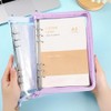 Jinmoioy Clear A5 Binder Display Album, Unmarked, 4-Pocket Storage Refill