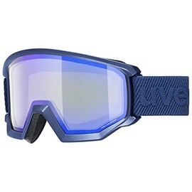 uvex Athletic FM Ski Goggles for Men and Women Filter Category 2 Anti-Fog Navy Matte / Blue Radar One Size