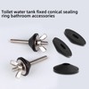 8pcs Toilet Seat Fittings, M8 Rubber Washers Toilet Seat Fixings,