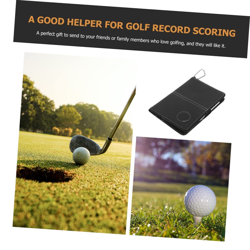 Kisangel 3 Pcs Golf Scorebook Holder Golf Scorecard Protector Stylish