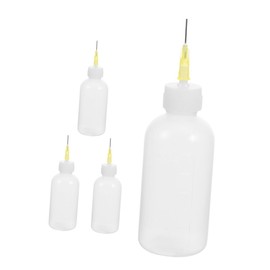 ULTECHNOVO 4pcs Precision Glue Squeeze Bottles with Needle Tips Applicator Bottles for Paint Craft Glue DIY Projects and Paper Quilling Reusable Design for Fine Work