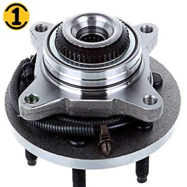 (4WD) Front Wheel Bearing Hub Assembly Fit 2005 2006 2007 2008 Ford F150, 2006 2007 2008 Lincoln Mark LT Hub Bearing w/ABS, 4x4, 6 Lugs, Replace 515079