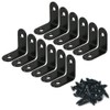 Alamic Corner Brace 30 x 30mm Stainless Steel Black Brace