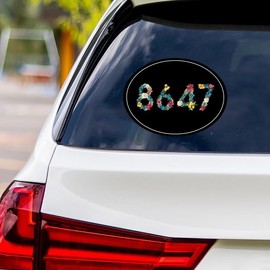 86 47 Not My President Vinyl Sticker, Resist Hate Decal, Anti-Trump, Resist Racism Sticker, Resist Fascism Car Bumper Sticker, VP15256-6" x 4.5"