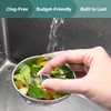 Kitchen Sink Strainer and Stopper Stainless Steel Basket for 3-1/2