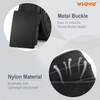 WHIPPY Nylon Web Belt for Men Black Military Flip-Top Buckle