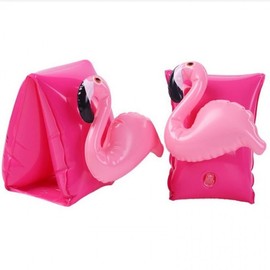 New Factory Direct Children's & Baby Swimming Arm Floats / Swim Rings - Thick Floating Design One Size/Flamingo Style 10ea