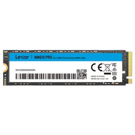 Lexar NM610PRO 500GB SSD, M.2 2280 PCIe Gen3x4 NVMe 1.4, Up to 3300MB/s Reading, 1700MB/s Write, 3D NAND Flash Internal Drives for Notebook, Desktop, PC