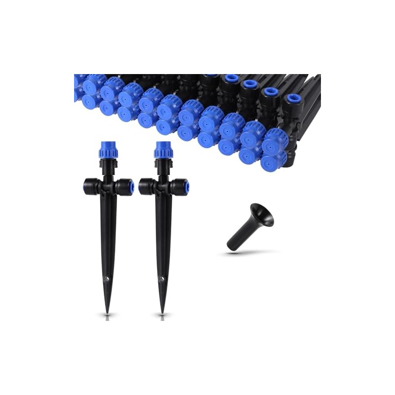 5-Pack Quick Connect Dripper Drip Irrigation Emitters for 1/4" Tubing