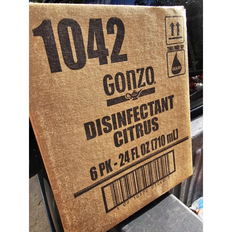 Gonzo CASE OF 6!! Gonzo CITRUS Disinfectant Deodorizer Multipurpose Cleaner