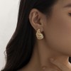 Inateannal Boho Shell Conch Earrings Seashell Conch Dangle Earrings Large
