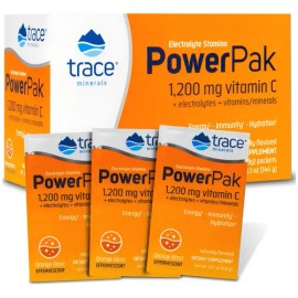 Suplemento Nutricional Trace Minerals Vitamina C Electrolitos 30 Sobres Naranja                                                                       
