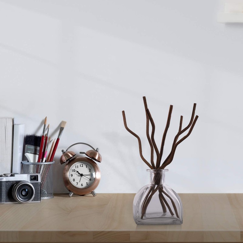 7Inch 100 Pcs Brown Wavy Rattan Reed Diffuser Sticks Fragrance