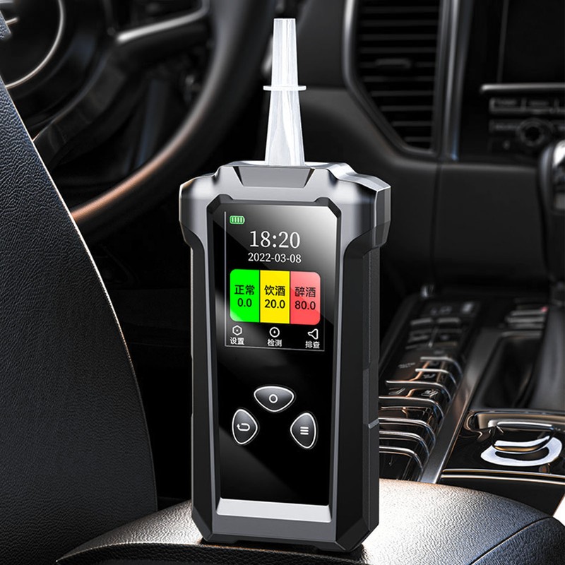 Handheld Drunk Tester Voice Version High Accuracy Blowing Breath Detector