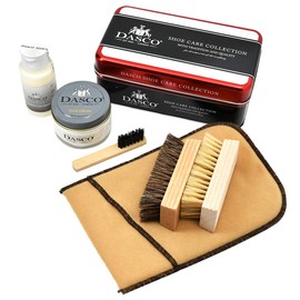 Dusco Beginner Shoe Care Starter Set, Single (PA-DNZ), Shoe Polishing Set, Leather Shoes, Maintenance, Horse Hair Brush, Pig Hair Brush, Easy Care, Beginners, Beginners, neutral