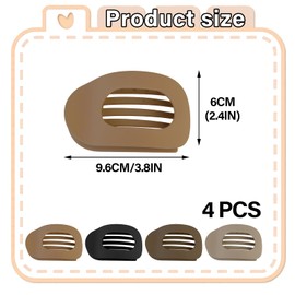 Menibeuty Pack of 4 French Hair Clips, Simple Elegant Duckbill Hair Clips, Flat Hair Clips, Flat Hair Clips for Girls, Women, Thick and Thin Hair