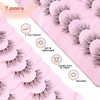 False Lashes Natural Wispy Eyelashes 11mm Short Lashes 3D Volume