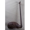 Rustic Brown Cast Iron High Whale Tail Paper Towel Holder