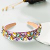 scicent Headband Dirndl Crystal Rhinestone Headband for Women Wide Glitter
