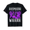 Rheumatoid Awareness Month Warrior Ribbon Boxing Gloves T-Shirt