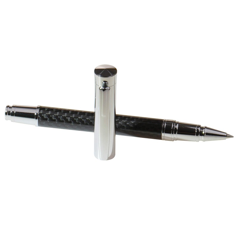 LACHIEVA LUX Luxury Roller Ball Pen, Carbon Fiber, German-Made Nib,