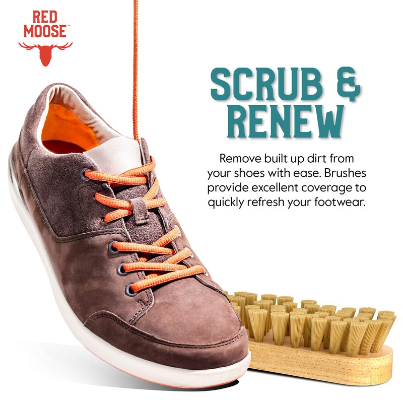 RED MOOSE 5‑Piece Suede & Nubuck Shoe Care Kit –