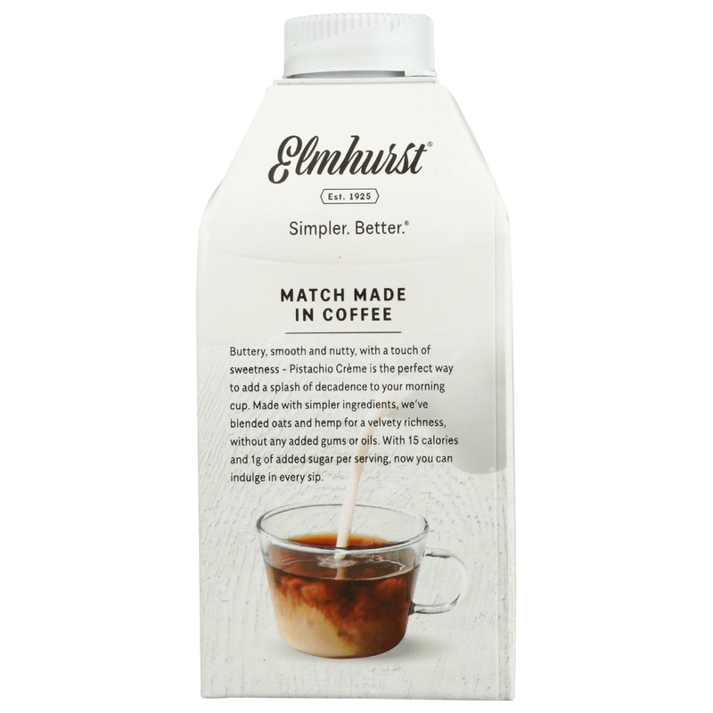 ELMHURST Pistachio Creme Oat Creamer, 16 FZ