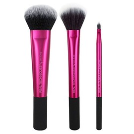 Real Techniques by Samantha Chapman, Cheek And Lip Set, Limited Edition, Finish, 3 Brushes