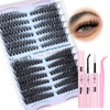 Yawamica Lash Extension Kit 50D 80D Cat Eye Lashes Clusters