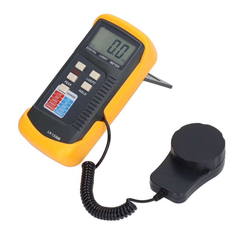 Digital Illuminance Light Meter LCD Display 0.1‑200000LX Illuminometer with Storage