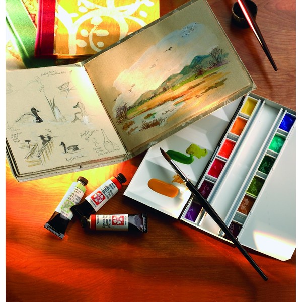 DANIEL SMITH Extra Fine Watercolor 15ml Paint Tube, Duochrome, Lapis Sunlight (284640049)