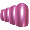 Bling Art Oval False Nails Fake Acrylic Matte Pink Metallic