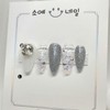 Blue Moonlight Handmade Nail Tips - Coffin / 푸른 달빛