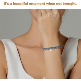 Crystal & Pearl Hair Ties Elegant Fashionable Hair Accessories for Women for Daily Use Special Events(4PCS)