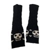 Ro Rox Pamela Mann Knitted Fingerless Gloves with Skull and