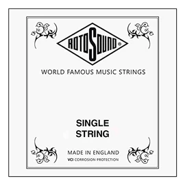 Rotosound Strings for Electric Bass Stainless Single String Swing 66 .175 Inches w/4.44 mm Wound SBL175